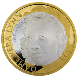 Pre-Owned 2022 UK Dame Vera Lynn £2 Proof Silver Coin - VAT Free