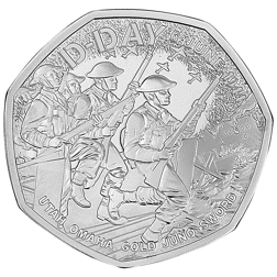 Pre-Owned 2024 UK D-Day 50p Proof Silver Coin - VAT Free