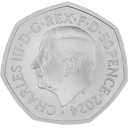 Pre-Owned 2024 UK D-Day 50p Proof Silver Coin - VAT Free