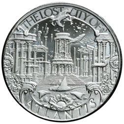 Mason Mint Mythical Cities Series: Atlantis 1oz Silver Round