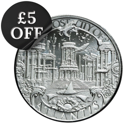 Mason Mint Mythical Cities Series: Atlantis 1oz Silver Round