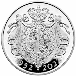 Pre-Owned 2022 UK Platinum Jubilee £5 Proof Silver Coin - VAT Free