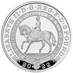 Pre-Owned 2022 UK Platinum Jubilee £5 Proof Silver Coin - VAT Free