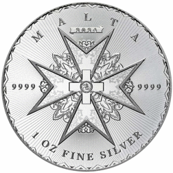 Pre-Owned 2024 Malta Maltese Cross 1oz Silver Coin - VAT Free