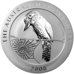 Pre-Owned 2008 Australian Kookaburra 1kg Silver Coin - VAT Free