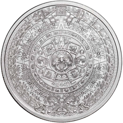 Pre-Owned Aztec Calendar 1/2oz Silver Round