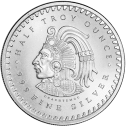 Pre-Owned Aztec Calendar 1/2oz Silver Round