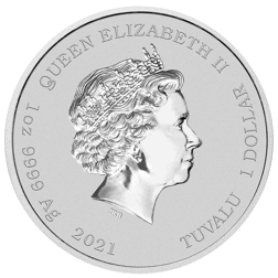 Pre-Owned 2021 Tuvalu The Simpsons 1oz Silver Coin - VAT Free