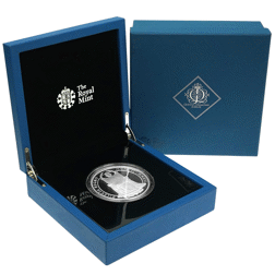 Pre-Owned 2012 UK Queen Elizabeth II Diamond Jubilee 5oz Proof Silver Coin - VAT Free