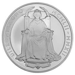 Pre-Owned 2012 UK Queen Elizabeth II Diamond Jubilee 5oz Proof Silver Coin - VAT Free