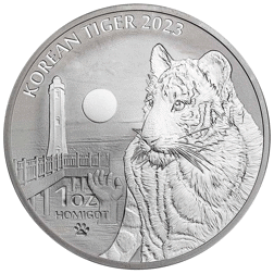 Pre-Owned 2023 Korean Tiger 1oz Silver Round