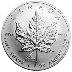 Pre-Owned 2004 Canadian Maple Privy Monkey 1oz Silver Coin - VAT Free