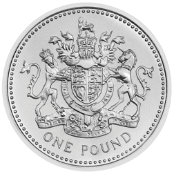 Pre-Owned 1983 UK £1 Piedfort Proof Design Silver Coin - VAT Free