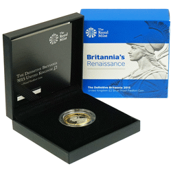 Pre-Owned 2015 UK Definitive Britannia £2 Piedfort Proof Silver Coin - VAT Free