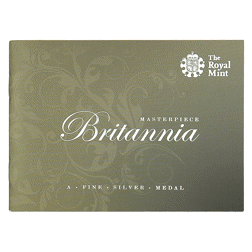 Pre-Owned UK Royal Mint Masterpiece: Britannia 250g Silver Medal