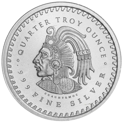 Aztec Calendar 1/4oz Silver Round