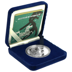 Pre-Owned 1990 Singapore Lunar Horse 1oz Proof Silver Coin - VAT Free