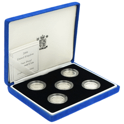 Pre-Owned 2003-2007 UK Bridges £1 Proof Silver 5-Coin Set - VAT Free