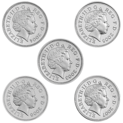 Pre-Owned 2003-2007 UK Bridges £1 Proof Silver 5-Coin Set - VAT Free