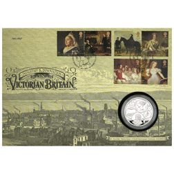 Pre-Owned 2019 UK 200th Anniversary Queen Victoria £5 Proof Silver Coin in Stamp Cover - VAT Free