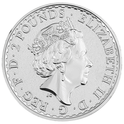 Pre-Owned 2017 UK Britannia Gilded 1oz Silver Coin - VAT Free