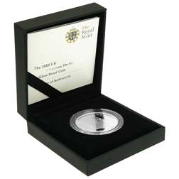 Pre-Owned 2008 UK The Prince Of Wales £5 Silver Proof Coin - Missing Outer Box - VAT Free