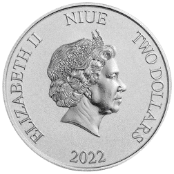 Pre-Owned 2022 Niue Disney Donald Duck Merry Christmas 1oz Silver Coin - VAT Free