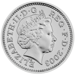 Pre-Owned 2003 UK £1 Proof Design Silver Coin - VAT Free