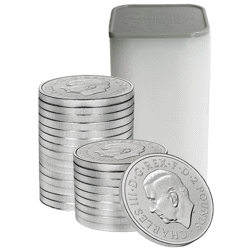 Capital Gains Tax Free UK 1oz Silver Coin - Best Value - Full Tube of 25 Coins