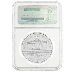 Pre-Owned 2013 Austrian Philharmonic 1oz Silver Coin - NGC Graded MS69 - 3782118-269 - VAT Free