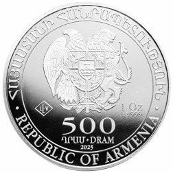 2025 Armenian Noah's Ark 1oz Silver Coin