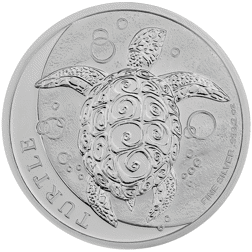 Pre-Owned 2024 Niue Hawksbill Turtle 2oz Silver Coin - VAT Free