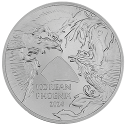 Pre-Owned 2024 Korean Phoenix 1oz Silver Coin - VAT Free