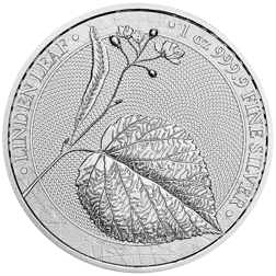 Pre-Owned 2022 Germania Linden Leaf 1oz Silver Coin - VAT Free