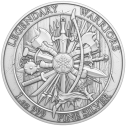 Pre-Owned Pinehurst Legendary Warriors: Spartacus 1oz Silver Round