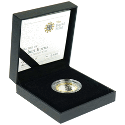 Pre-Owned 2009 UK Robert Burns £2 Piedfort Proof Silver Coin - VAT Free