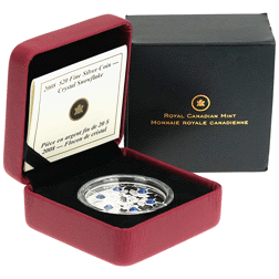 Pre-Owned 2008 Canadian Crystal Snowflake $20 Proof Silver Coin - VAT Free