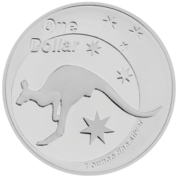Pre-Owned 2005 Australia Kangaroo 1oz Proof Silver Coin - VAT Free