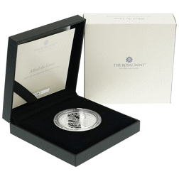 Pre-Owned 2021 UK Alfred the Great £5 Proof Silver Coin - VAT Free