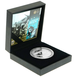 Pre-Owned 2010 Alderney Battle of Britain £5 Proof Silver Coin - VAT Free