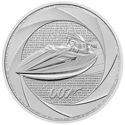 Pre-Owned 2025 UK 007 James Bond of the 1990s 1oz Silver Coin - VAT Free