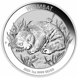 Pre-Owned 2023 Australian Wombat 1oz Silver Coin - VAT Free