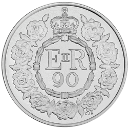 Pre-Owned 2016 UK 90th Birthday of Queen Elizabeth II £5 Proof Silver Coin - VAT Free