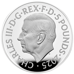 Pre-Owned 2025 UK Tudor Beasts Queen’s Panther 2oz Proof Silver Coin - VAT Free