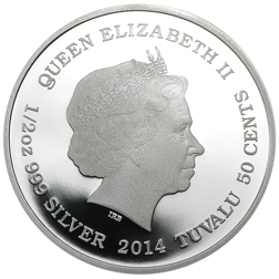 Pre-Owned 2014 Australian Mother's Love Colourised 1/2oz Proof Silver Coin - VAT Free