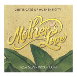 Pre-Owned 2014 Australian Mother's Love Colourised 1/2oz Proof Silver Coin - VAT Free