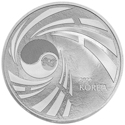 Pre-Owned 2022 Korea Taekwondo 1oz Silver Round