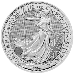 Pre-Owned UK Britannia 1/2oz Silver Coin - Mixed Dates - VAT Free