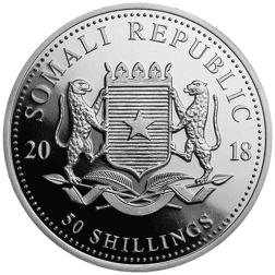 Pre-Owned Somalian Elephant 1/2oz Silver Coin - Mixed Dates - VAT Free