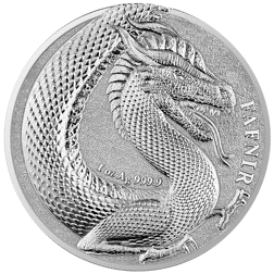 Pre-Owned 2020 Germania Beasts Fafnir 1oz Silver Coin - VAT Free